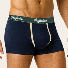 BOXER UOMO BORDI IN CONTRASTO COTONE ELASTICIZZATO 