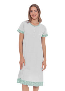 CAMICIA DA NOTTE DONNA MEZZA MANICA 