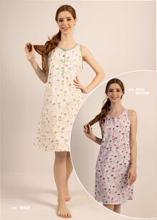 CAMICIA DA NOTTE SPALLA LARGA 