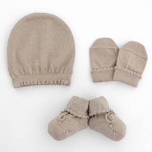 CAPPELLINO CALDO COTONE + SCARPETTA+GUANTINI 