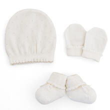 CAPPELLINO CALDO COTONE + SCARPETTA+GUANTINI 