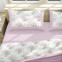 COMPLETO LETTO 2 PIAZZE COTONE PERCALLE CM 270X300 