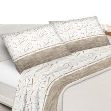 COMPLETO LETTO 2 PIAZZE SOPRA CM 250X290 + 2 FEDERE CM 50X80 