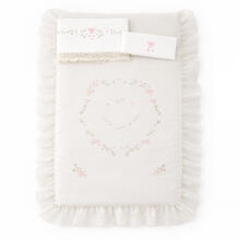 COMPOSE' CULLA RICAMATO 4 PEZZI 