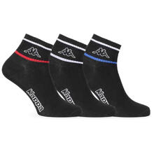 CONFEZIONE 3 PZ CALZINO UOMO CORTISSIMO CON LOGO KAPPA 