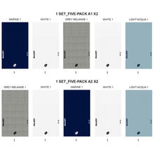 CONFEZIONE 5PZ FANTASMINO BIMBO COTONE ELASTICIZZATO 