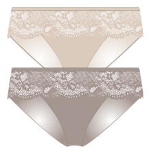 CONFEZIONE SLIP 2 PEZZI IN PIZZO 