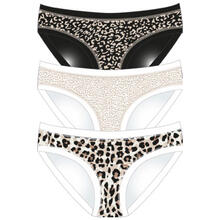 CONFEZIONE SLIP 3 PEZZI FANTASIA CON BORDINO 