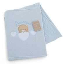 COPERTA CULLA RICAMATA SMACCHINATA 