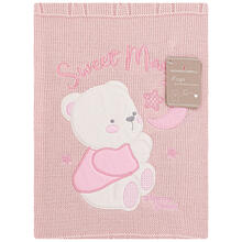 COPERTINA CULLA RICAMATA SMACCHINATA IN LANA CM 75X95 