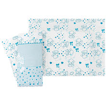 COPPIA LETTINO 3 PZ COTONE STAMPATO 120X180 CM 