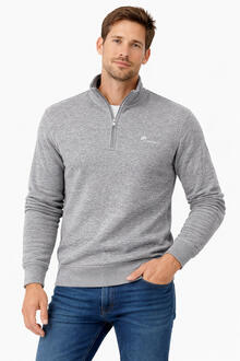 FELPA UOMO MEZZA ZIP MANICA LUNGA 