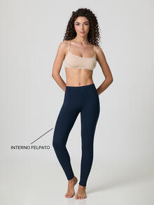 LEGGINGS DONNA FELPATO SUPER CALDO 