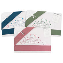 LENZUOLO 3 PZ CULLA RICAMATO 