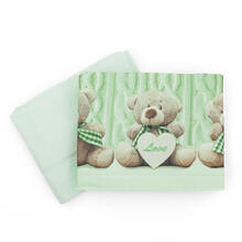 LENZUOLO NEONATO FLANELLA LETTINO CM 120X180 