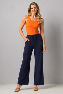 PANTALONE LARGO VISCOSA ELASTICIZZATA 