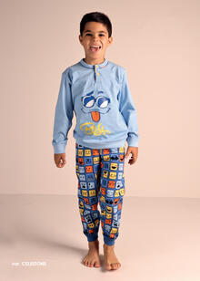 PIGIAMA BIMBO LUNGO JERSEY 3-7 ANNI 