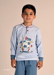 PIGIAMA BIMBO LUNGO JERSEY 8-10 ANNI 