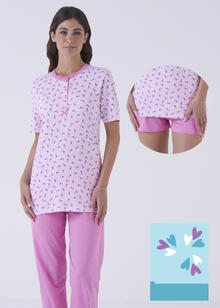 PIGIAMA DONNA 3 PEZZI 