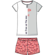 PIGIAMA DONNA MEZZA MANICA COTONE PANTALONE CORTO 