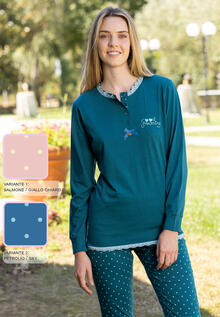 PIGIAMA DONNA LUNGO JERSEY 