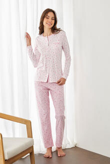 PIGIAMA DONNA LUNGO JERSEY CALIBRATO 