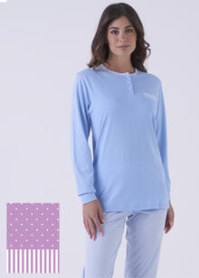 PIGIAMA DONNA LUNGO JERSEY IN SCATOLA 