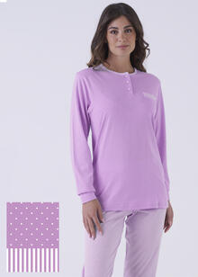 PIGIAMA DONNA LUNGO JERSEY IN SCATOLA 