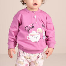 PIGIAMA NEONATA FELPA 