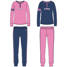PIGIAMA RAGAZZA JERSEY LUNGO PANTALONCINO 