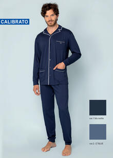 PIGIAMA UOMO INTERLOCK APERTO CALIBRATO 