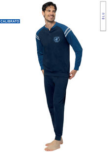 PIGIAMA UOMO LUNGO JERSEY CALIBRATO LOTTO 