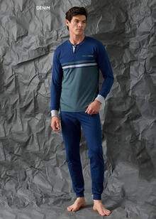 PIGIAMA UOMO LUNGO JERSEY ENRICO COVERI 