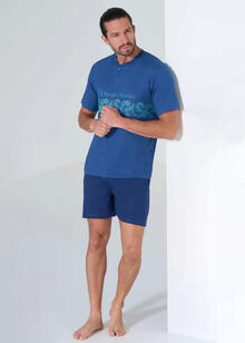 PIGIAMA UOMO MEZZA MANICA PANTALONCINO 