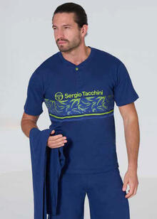 PIGIAMA UOMO MEZZA MANICA PANTALONCINO 