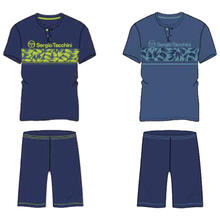 PIGIAMA UOMO MEZZA MANICA PANTALONCINO 