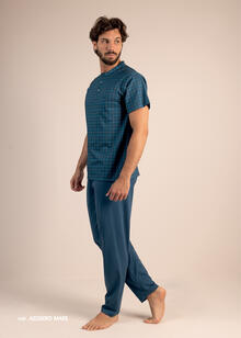 PIGIAMA UOMO MEZZA MANICA PANTALONE LUNGO 