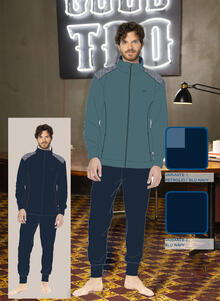 PIGIAMA UOMO PILE FULL ZIP 