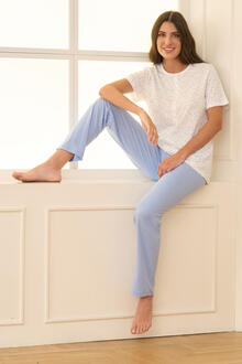 PIGIAMA DONNA MEZZA MANICA PANTALONE LUNGO 
