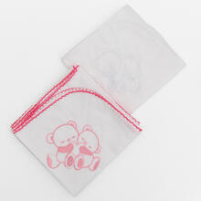 SET 3 QUADRATI DI MUSSOLA IN PERCALLE 100% COTONE 