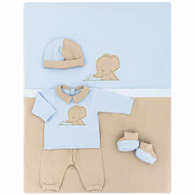 SET CORREDINO PRIMA NASCITA ESTIVO IN COTONE JERSEY 