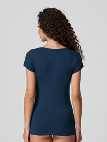 T-SHIRT MEZZA MANICA COTONE ELASTICIZZATO 