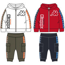 TUTA NEONATO 12-30 MESI CON ZIP E CAPPUCCIO 