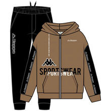 TUTA RAGAZZO FELPA KAPPA ZIP E CAPPUCCIO 