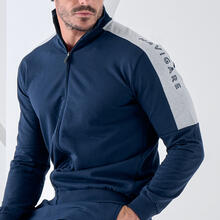 TUTA UOMO FELPA NON GARZATA FULL ZIP 