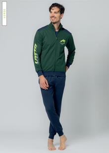 TUTA UOMO FELPA NON GARZATA LOTTO 