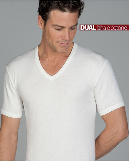 maglia-uomo-mezza-manica-lana-e-cotone-scollo-v