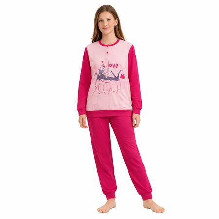 pigiama-ragazza-caldo-cotone
