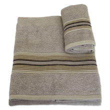 ASCIUGAMANI 1+1 IN SPUGNA DI COTONE CM 60X115 E CM 40X65 