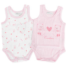 BODY NEONATO SPALLA LARGA STAMPATO CONF DA 6 PEZZI 